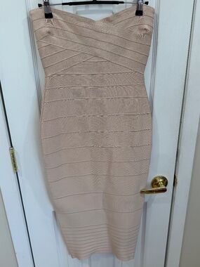 Light Pink Bandage Dress